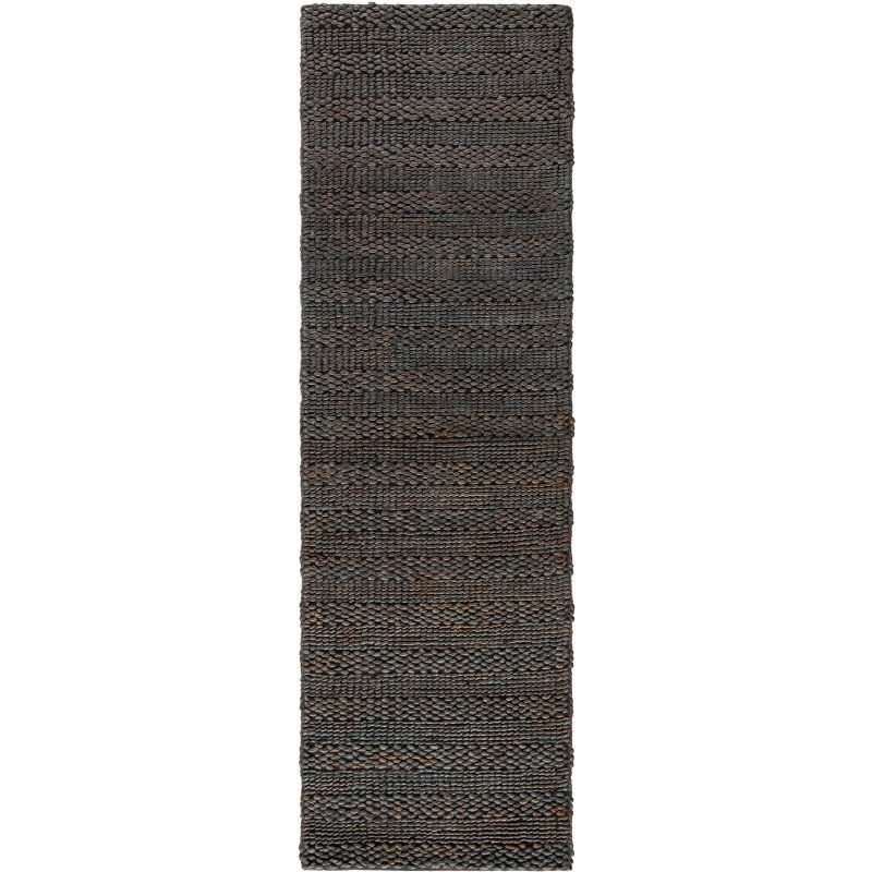 Charcoal Handmade Braided Jute Area Rug