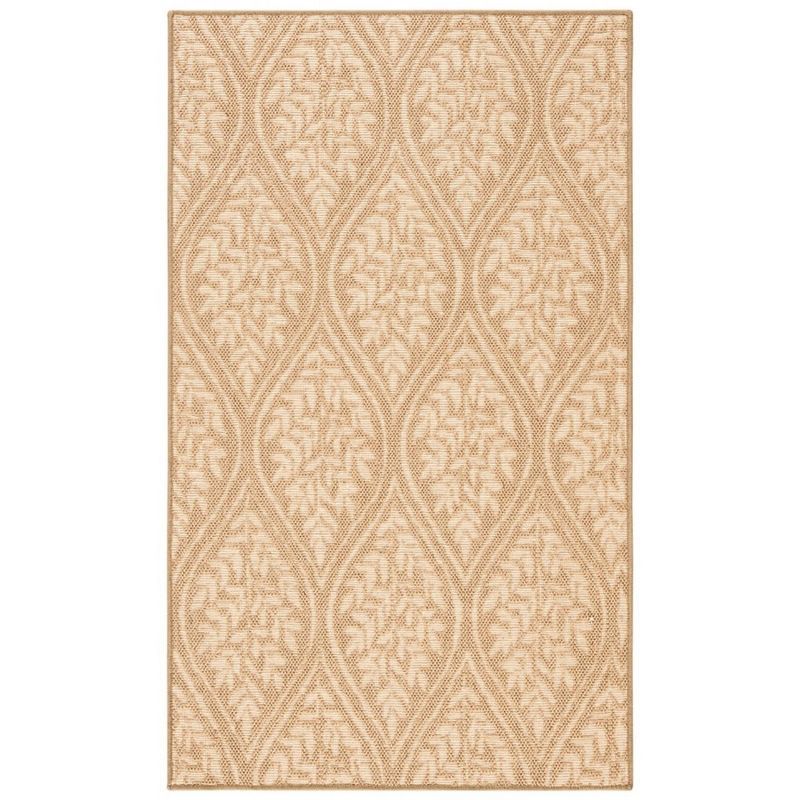 Palm Beach 4' x 6' Sand and Natural Geometric Area Rug