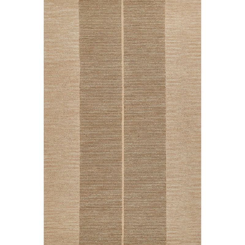 Archer Beige Rectangular Handtufted Wool and Viscose Rug