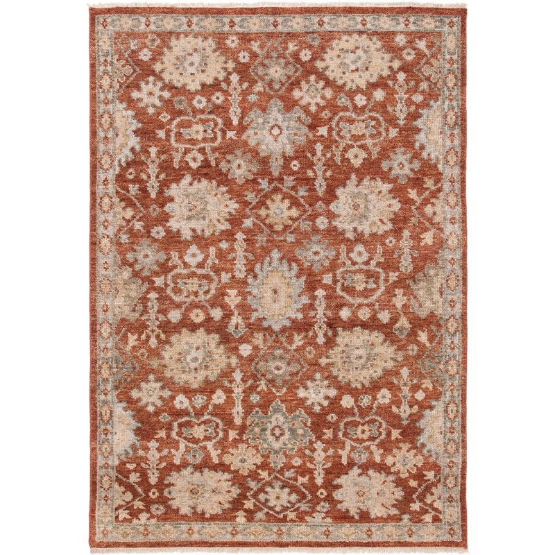 Samarkand Classic Gray 9' x 12' Hand-Knotted Wool Area Rug