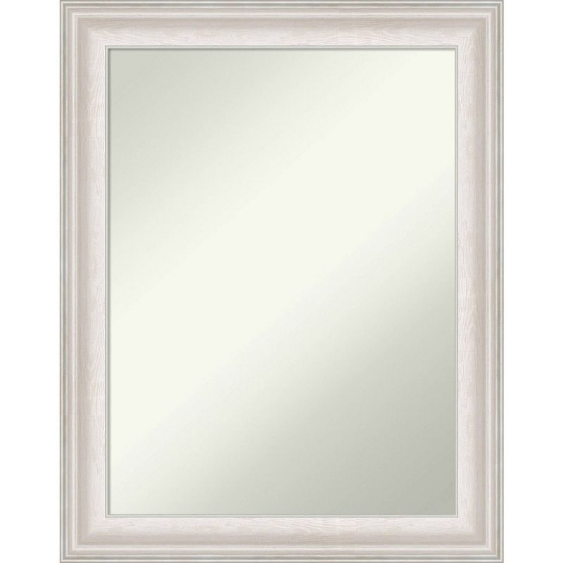 Trio White Wash Silver Rectangular Bathroom Vanity Mirror