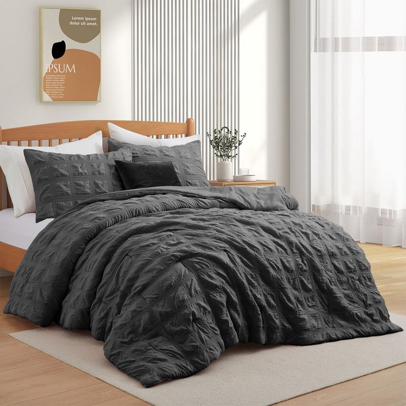 Gray Full Down Alternative Microfiber Comforter Set