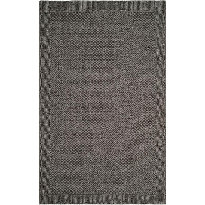 Gray Geometric Hand-knotted 4' x 6' Synthetic Area Rug