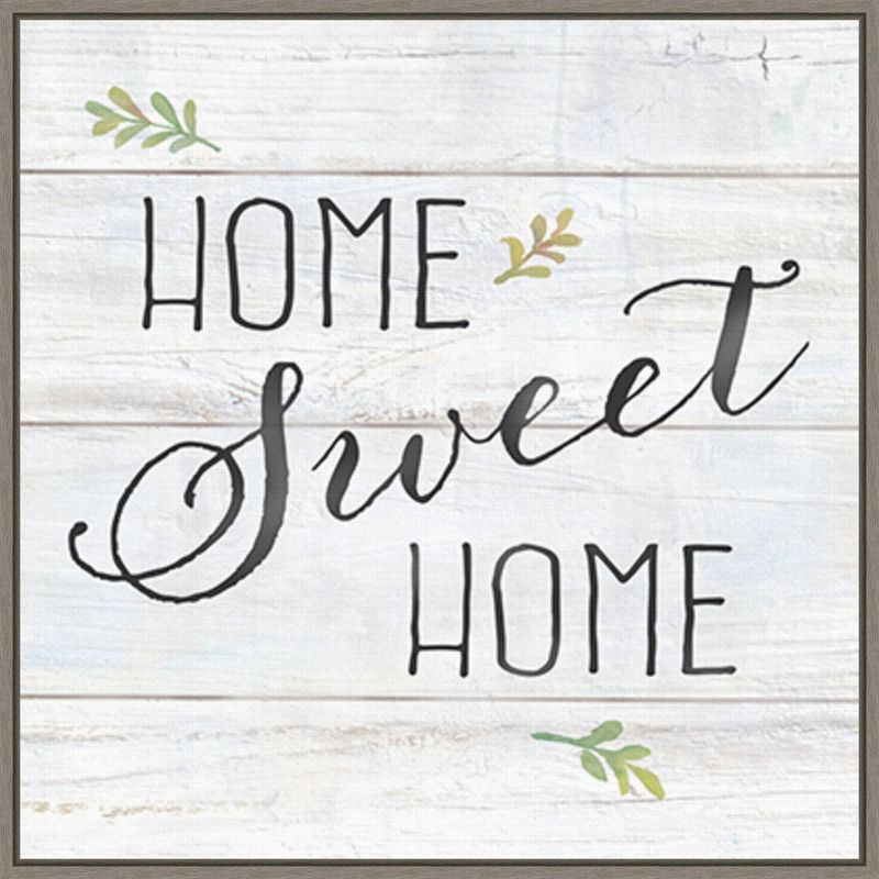 22" x 22" Home Sweet Home Rustic Framed Wall Decor