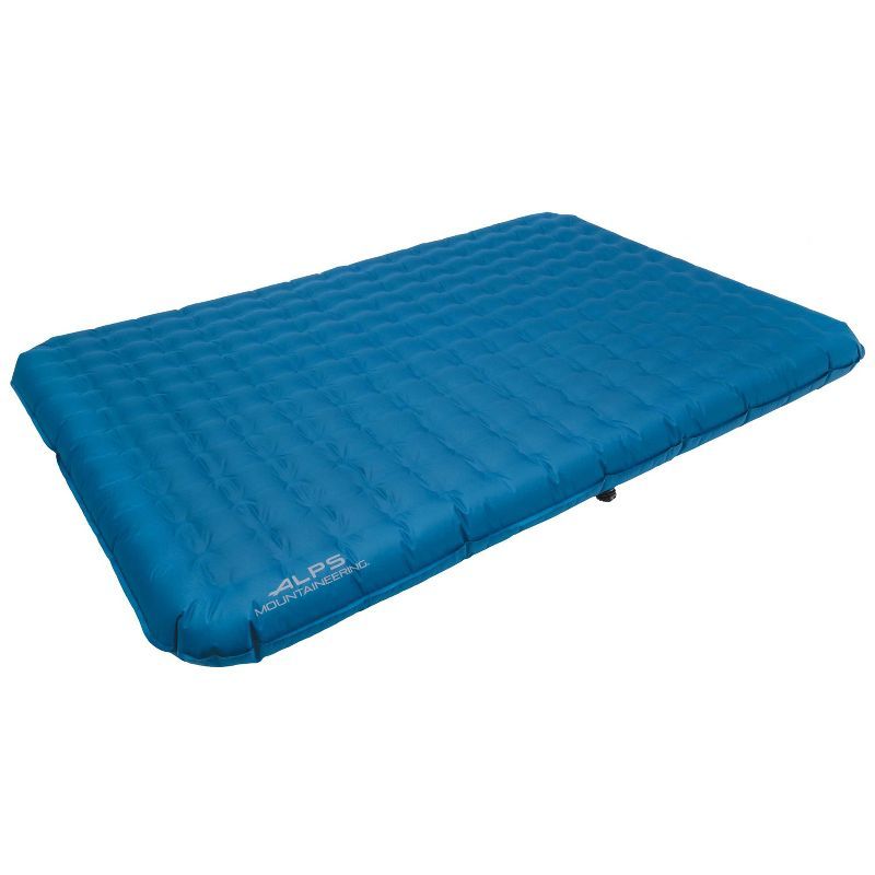 Queen Blue PVC-Free Inflatable Air Bed with Pump