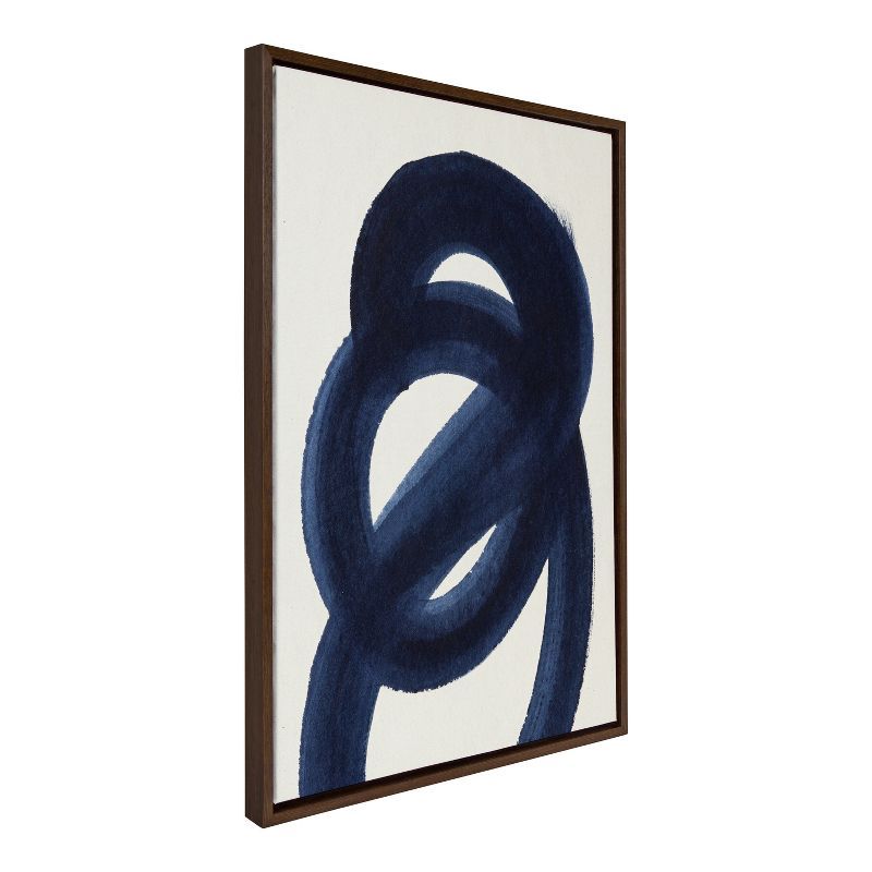 Sylvie Japandi 18 Blue and White Abstract Canvas Art