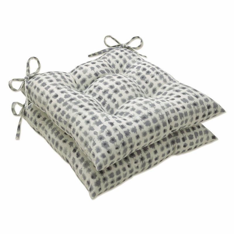 Alauda Frost Tufted Seat Cushions with Ties, Set of 2