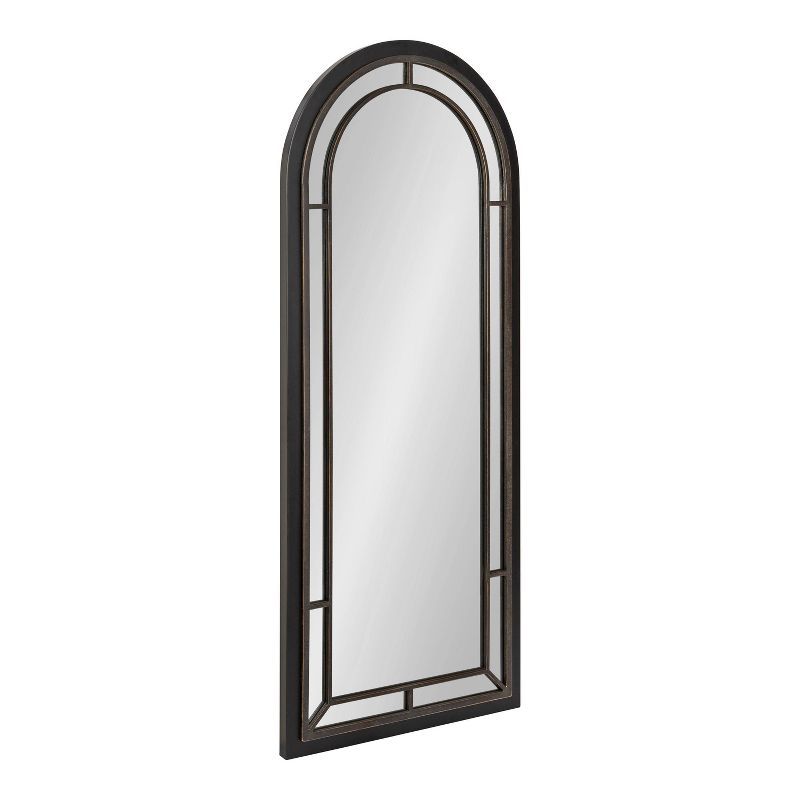 Audubon Black Full Length Arched Wood Wall Mirror