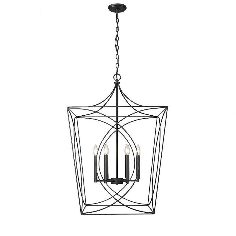 Tracy Matte Black 6-Light Indoor/Outdoor Pendant