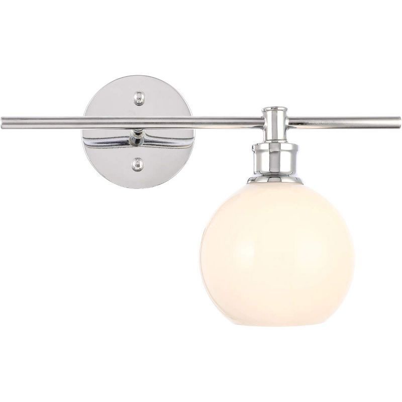 Collier Chrome and Frosted Glass Right Wall Sconce