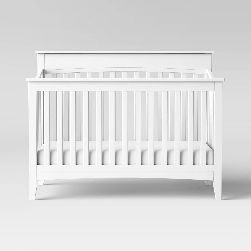 White Pine Wood 4-in-1 Convertible Crib