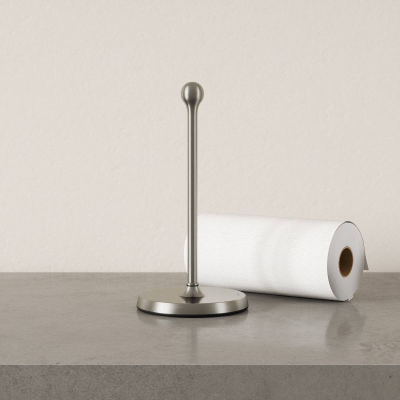 Nickel Teardrop Stainless Steel Paper Towel Holder