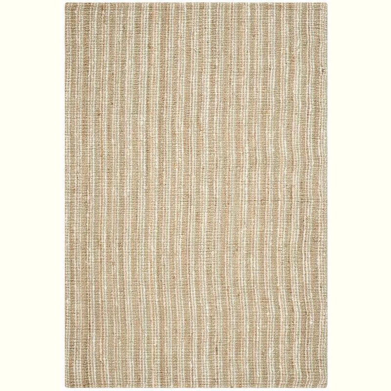 Sage and Natural Handwoven Jute Area Rug