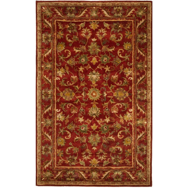 Antiquity Red Hand-Tufted Wool Area Rug