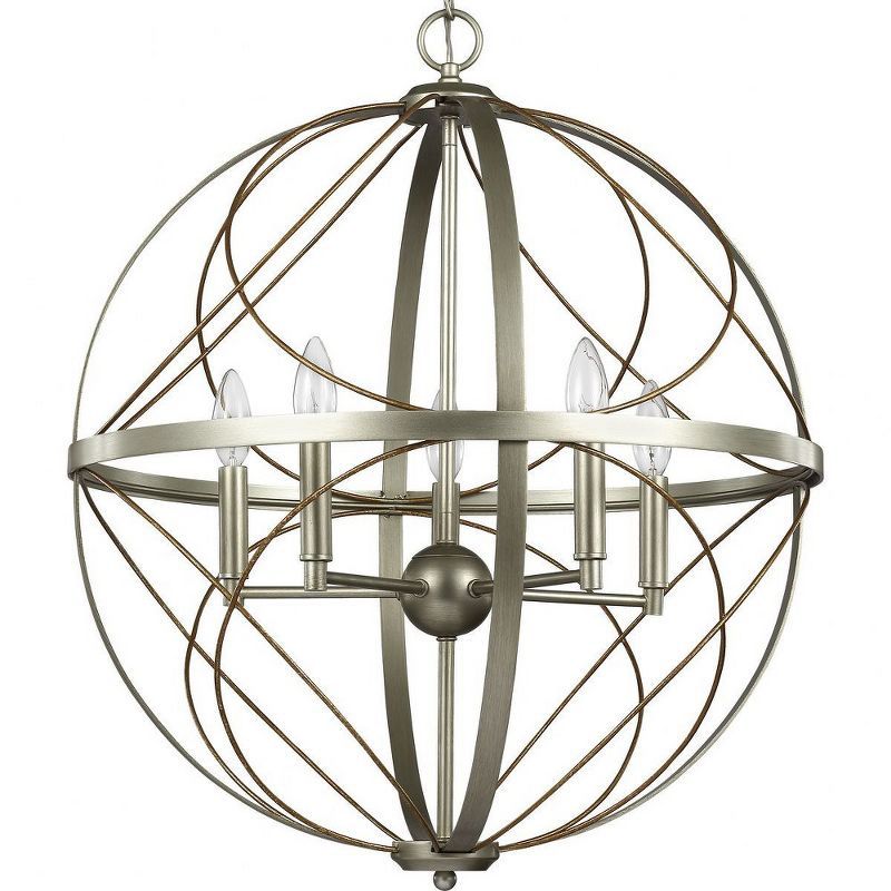 Brandywine Silver Ridge 5-Light Open-Cage Globe Pendant