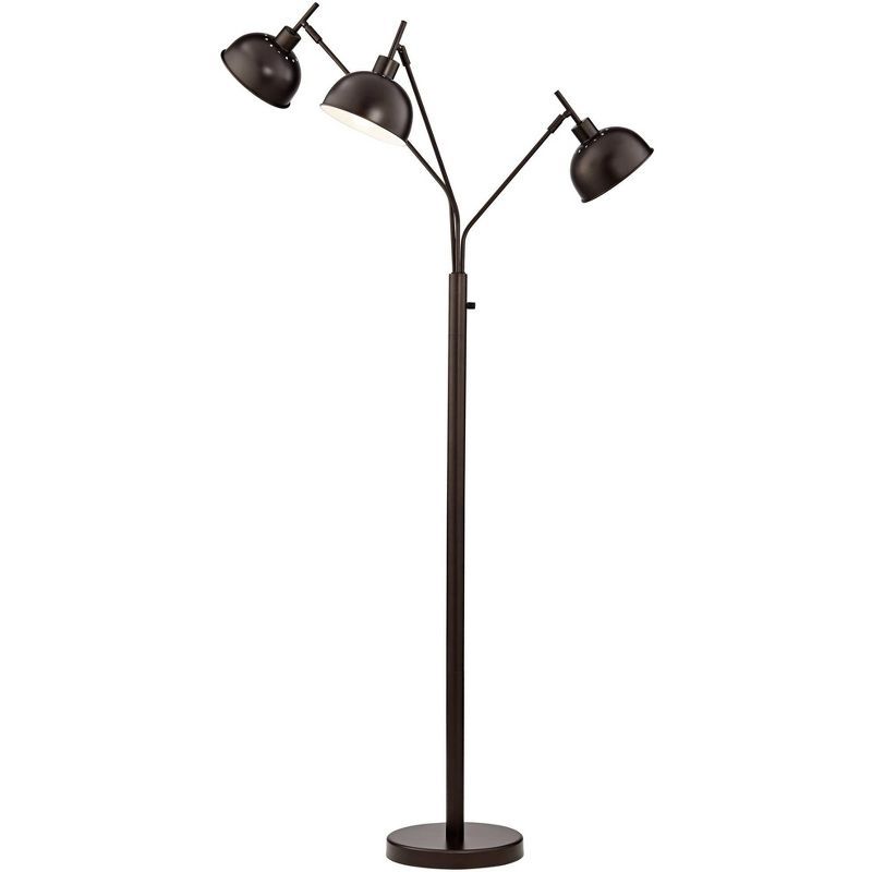 Dark Bronze 70.5" Arc 3-Light Floor Lamp