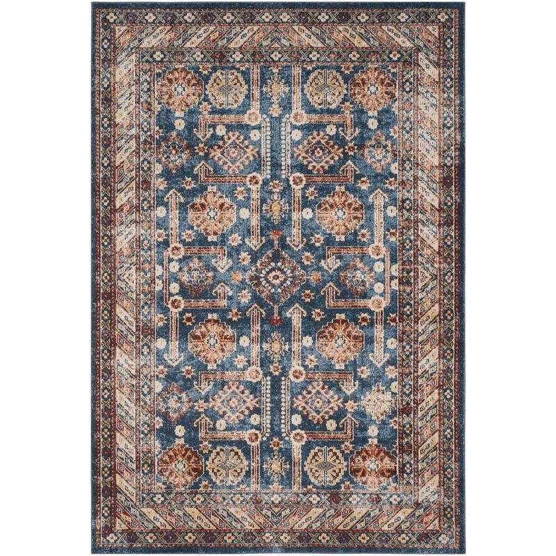 Royal Ivory Synthetic Rectangular Stain-Resistant Area Rug