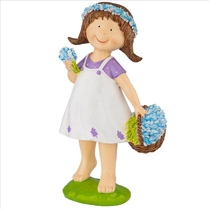 Juliette Bluebonnet Girl Resin Garden Statue