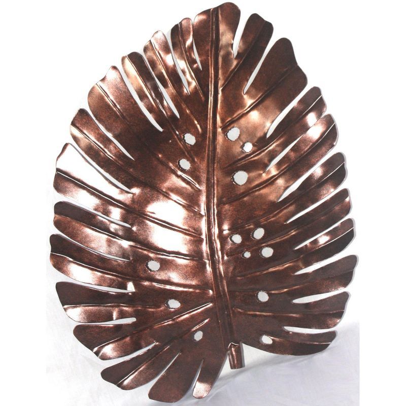 Bronze Iron Philodendron Leaf Wall Decor