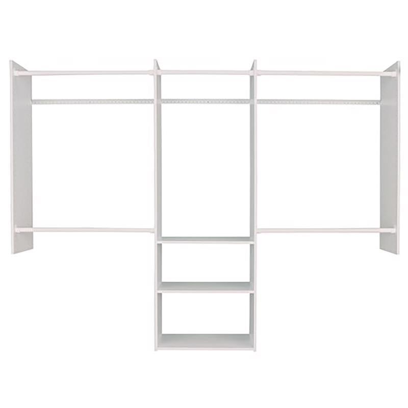 White Steel Deluxe Starter Closet Kit with Drawers