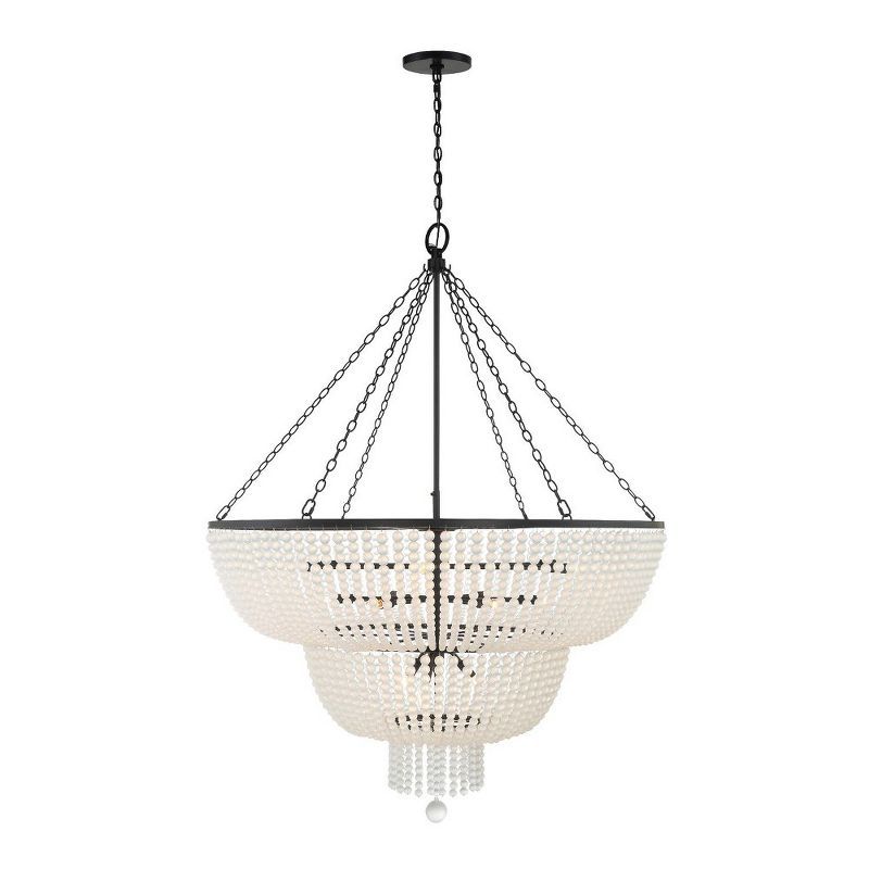 Crystorama Lighting Rylee 15 - Light Chandelier in  Matte Black