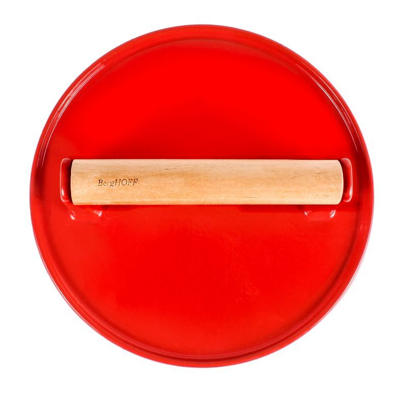 BergHOFF 9" Red Enameled Cast Iron Griddle Press