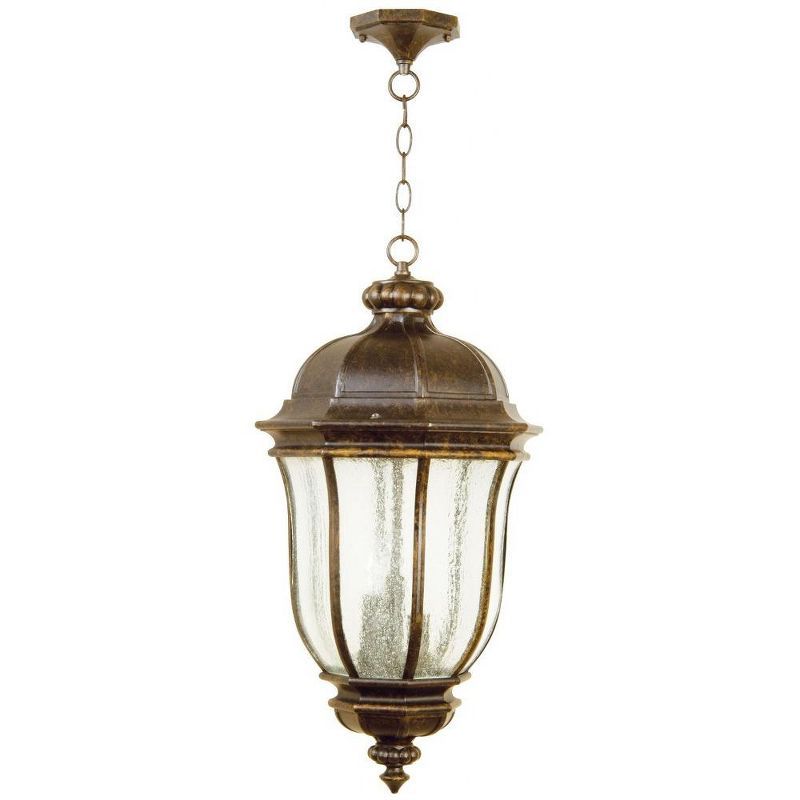 Peruvian Bronze 24" Traditional Outdoor Pendant Light