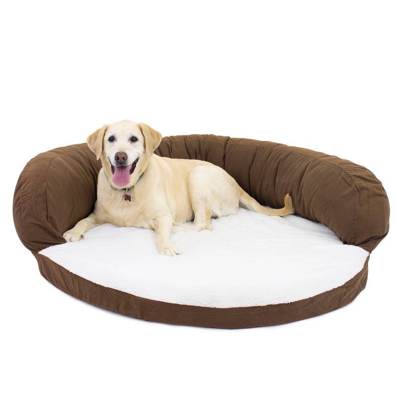 Large Chocolate Orthopedic Elevated Outdoor Dog Bed