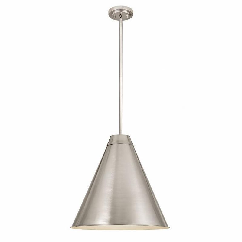 Eaton 24" Brushed Nickel Industrial Pendant Light