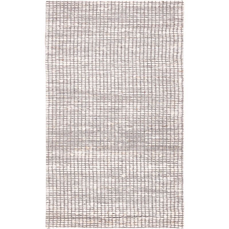 Ivory Elegance Hand-Woven Flatweave 3' x 5' Wool-Viscose Blend Rug