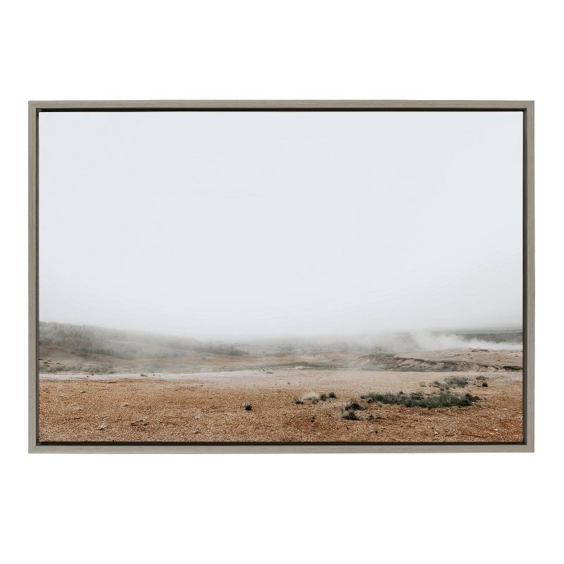 Sylvie Fogged Landscape Framed Canvas Wall Art, 23 x 33 Inch