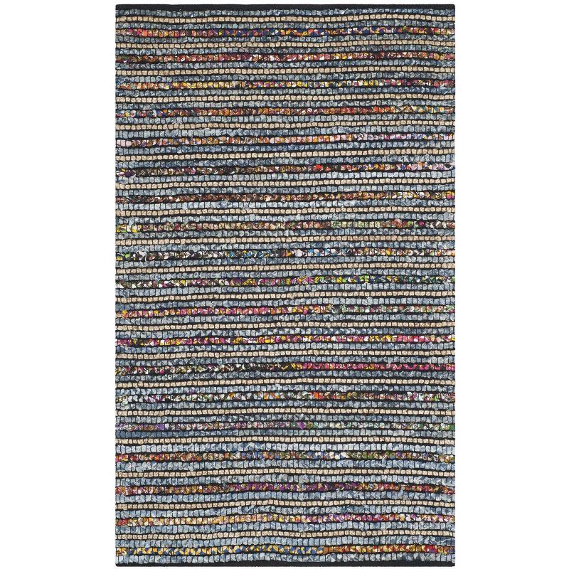 Cape Cod Multicolor Handmade Cotton Striped Area Rug