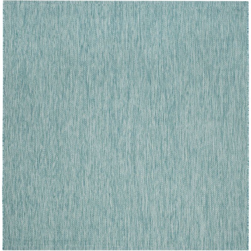 Aqua Square Easy Care Synthetic Indoor/Outdoor Rug