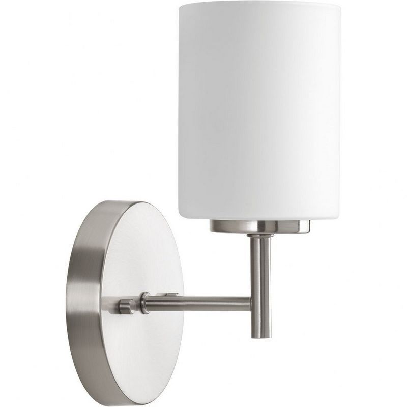 Brushed Nickel 9.75" Dimmable Outdoor Wall Sconce