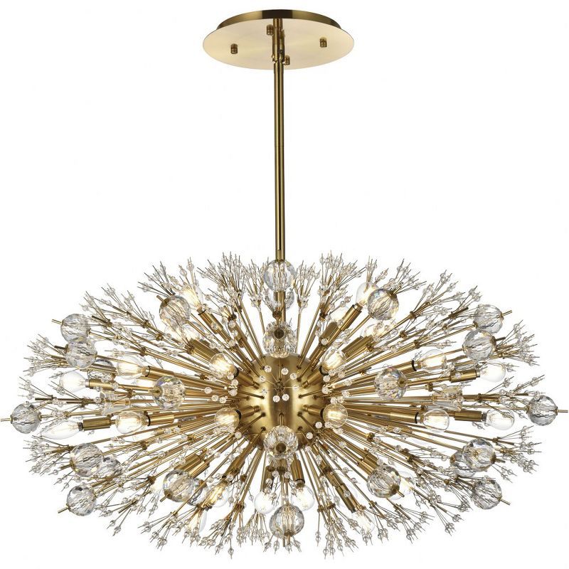 Vera Gold 38-Light Crystal Sputnik Pendant