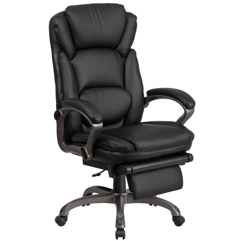 Executive High-Back Black LeatherSoft Swivel Office Chair