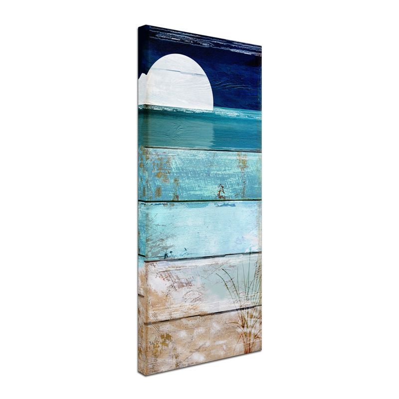 Multicolor Nautical Coastal Canvas Print for Kids