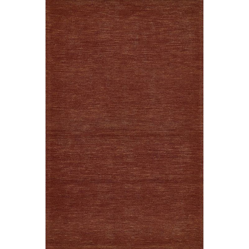 James 5'x8' Rust Hand-Tufted Wool Area Rug