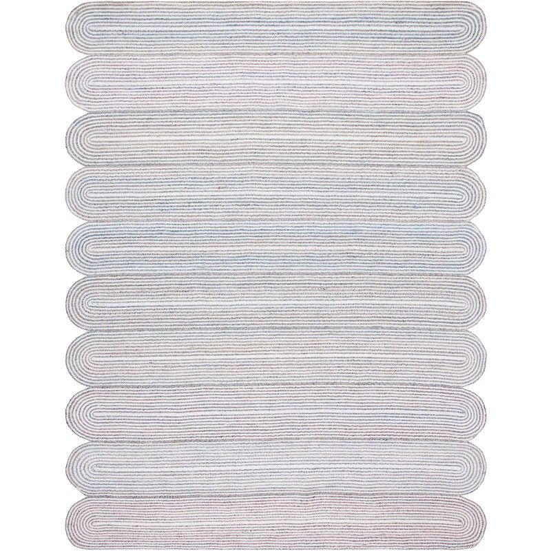 Cape Cod Ivory and Green Hand Woven 8' x 10' Area Rug