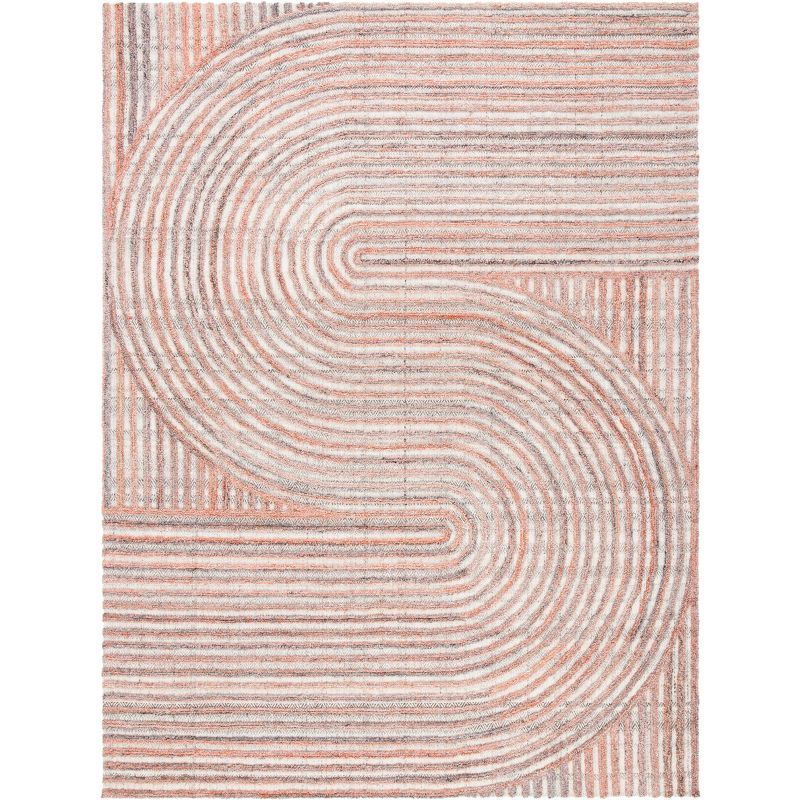 Southampton Rust and Beige Handmade Wool Area Rug