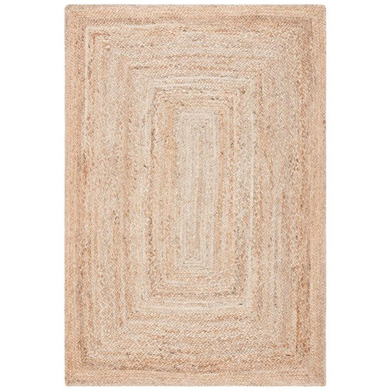 Natural Hand Woven Jute Area Rug 4' x 6'