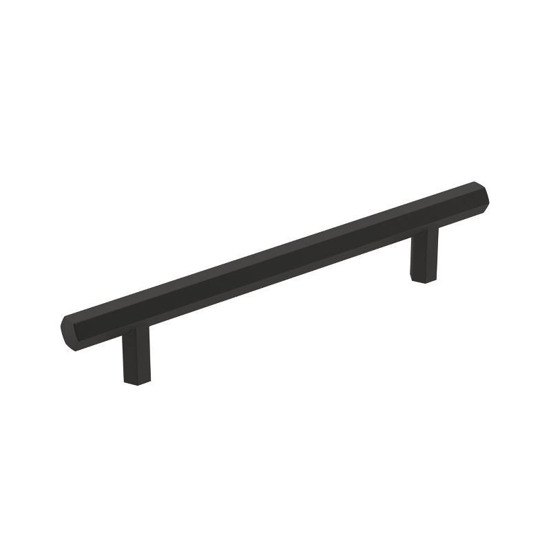 Matte Black Modern Cabinet Drawer Pull with Mounting Hardware