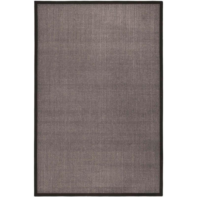 Charcoal 6' x 9' Handmade Wool and Cotton Area Rug