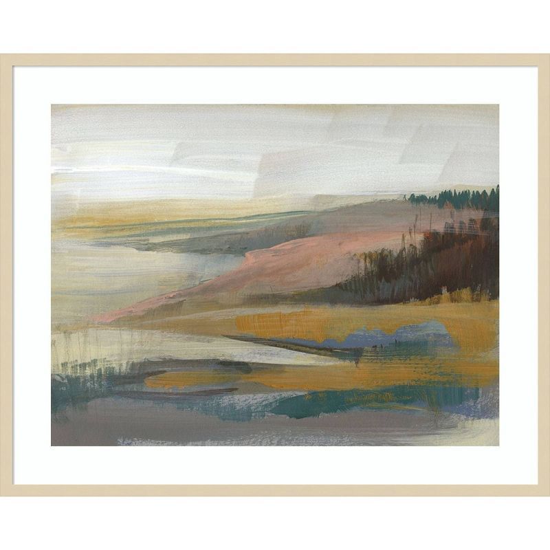 Northwest Cove II Landscape Wood Framed Wall Art Print