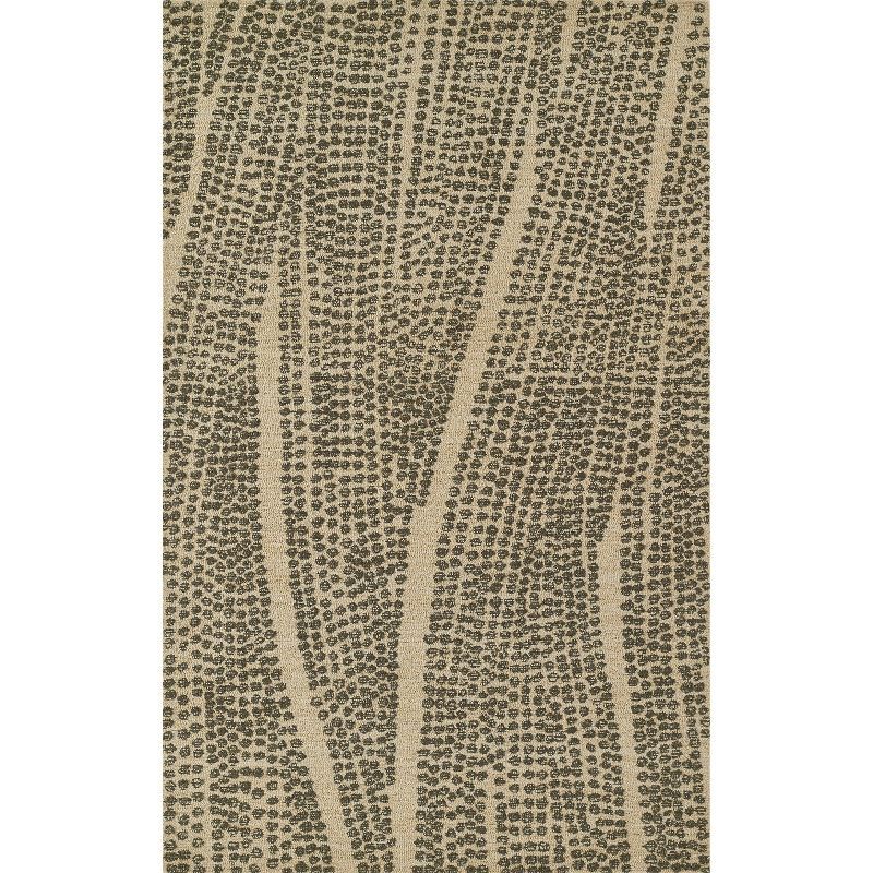 Axel Black and Natural Wool Handtufted Rug