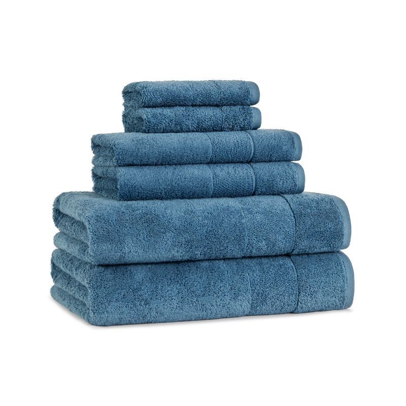 Oversized Copen Blue Organic Turkish Cotton Towel Set