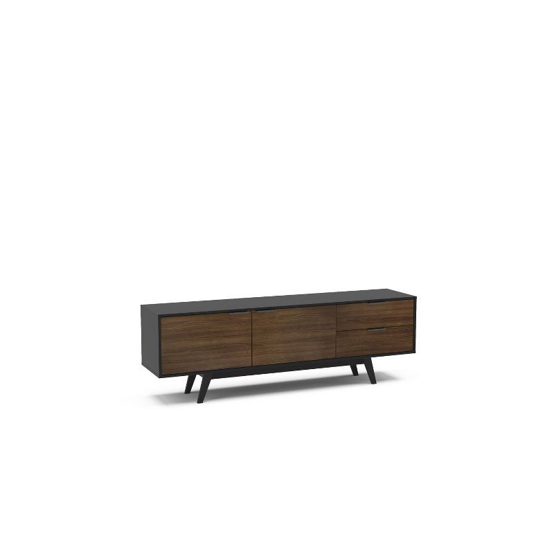 Laos Black and Walnut TV Stand for TVs up to 79 inches