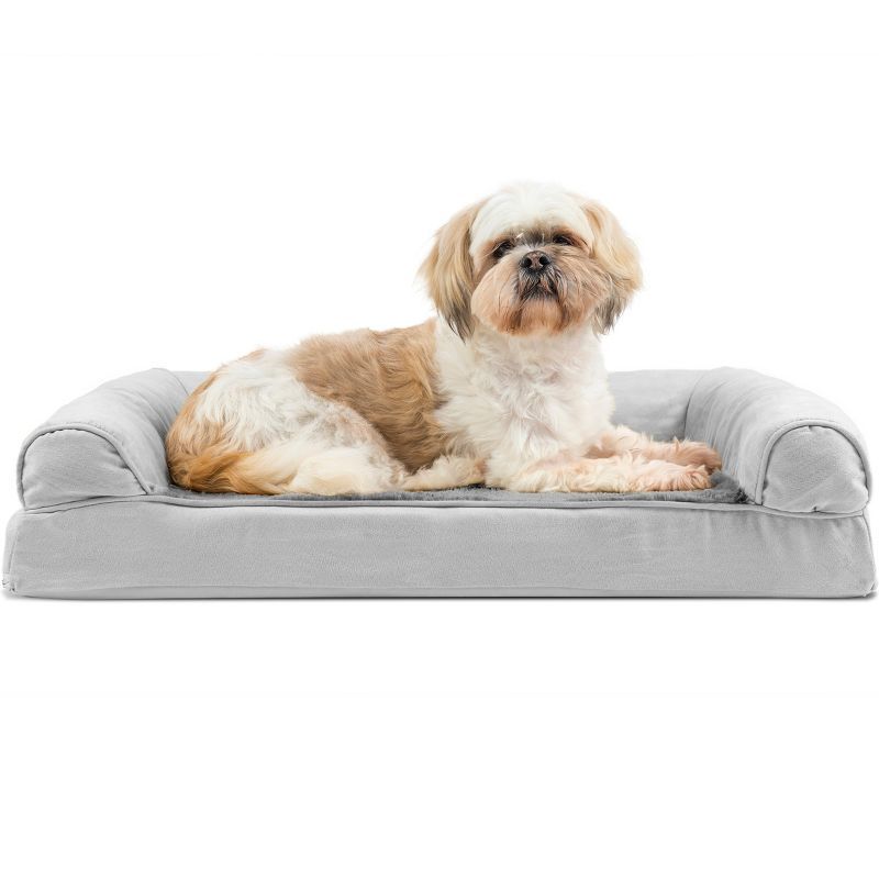 Gray Medium Orthopedic Foam Elevated Pet Sofa Bed