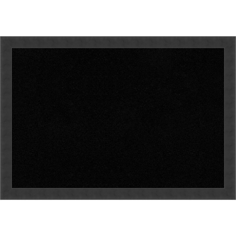 Mezzanotte Black Framed Cork Bulletin Board 28.84" x 21.26"