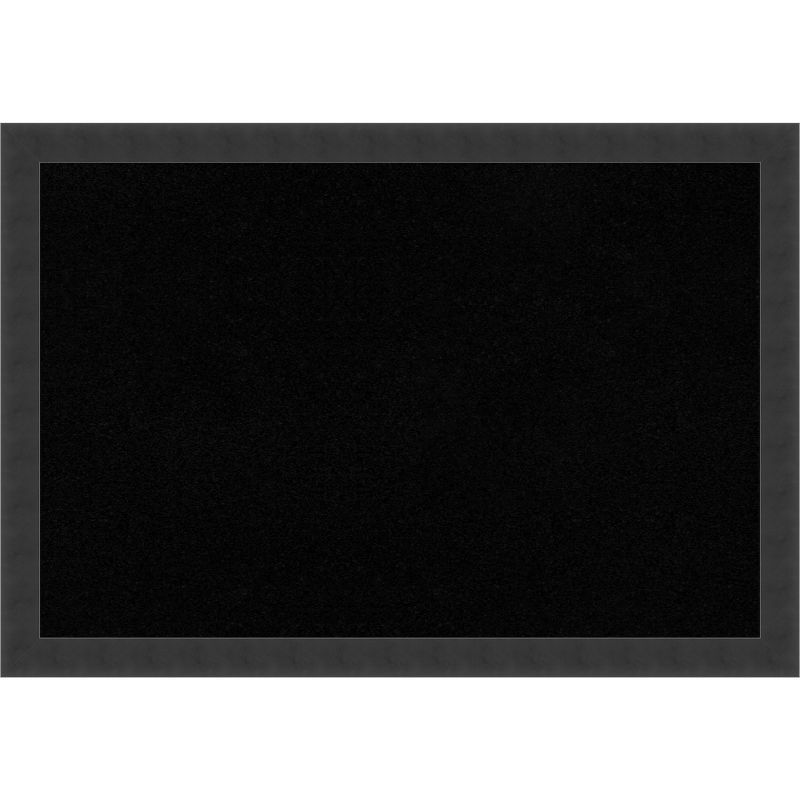 Mezzanotte Black Framed Cork Bulletin Board 28.84" x 21.26"